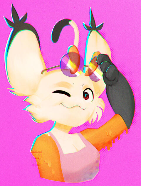 Vivi headshot (character belongs to Wibbz on Art Fight)